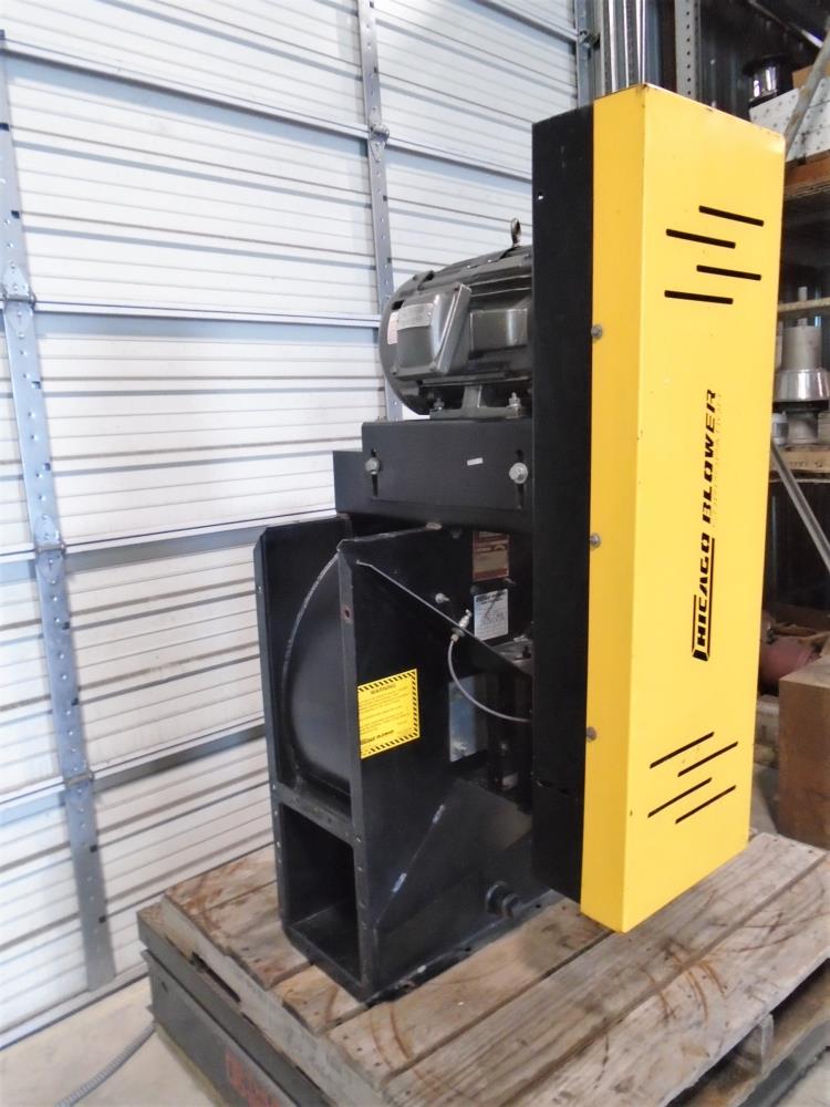 Chicago Blower Size 11 Industrial Fan with 7.5 HP Baldor Reliance Motor